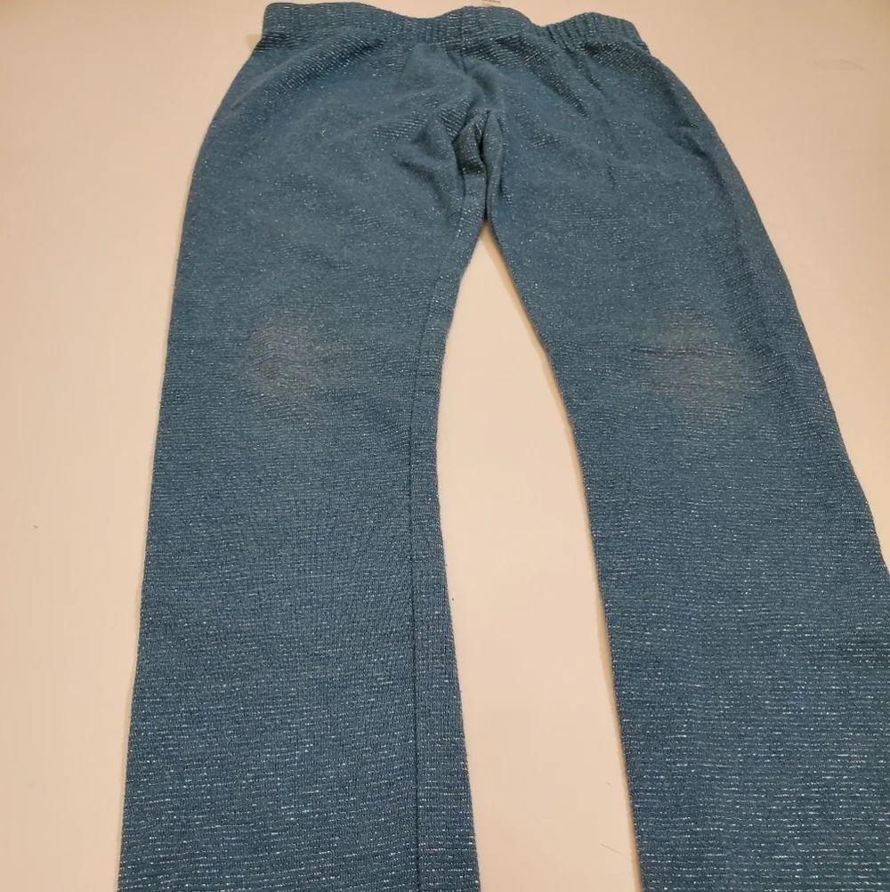 Gymboree Girl's 5T Teal/Sparkle Leggings